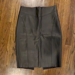 Express faux leather pencil skirt.
